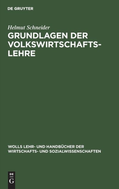 Grundlagen der Volkswirtschaftslehre