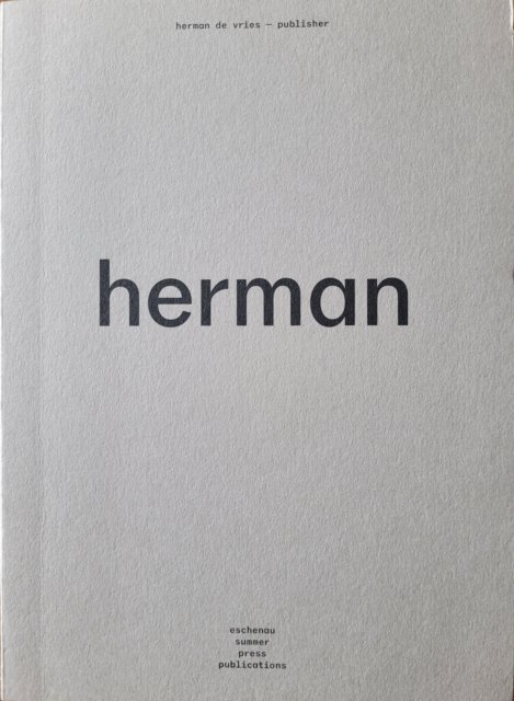 herman de vries - publisher