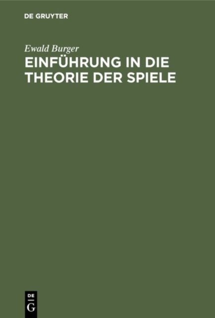 Einfuhrung in die Theorie der Spiele