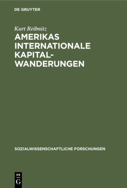 Amerikas Internationale Kapitalwanderungen