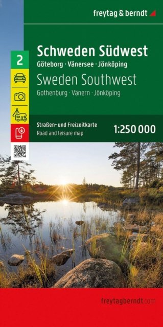 Sweden Southwest Road and Leisure Map
