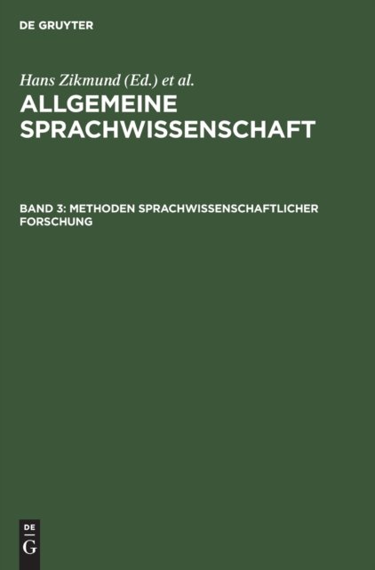 Methoden Sprachwissenschaftlicher Forschung