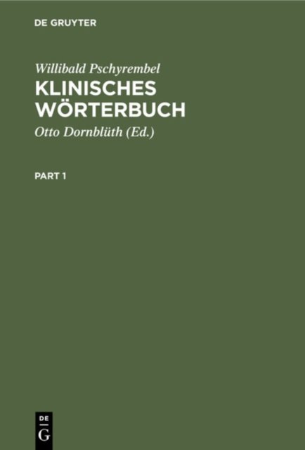 Klinisches Worterbuch
