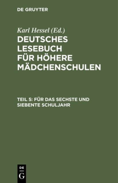 Für das sechste und siebente Schuljahr