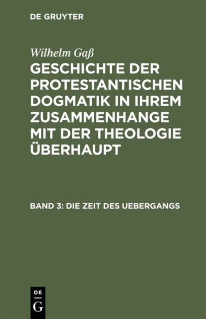 Zeit des Uebergangs