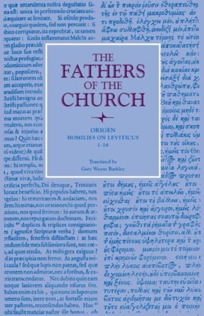Homilies on Leviticus 1-16