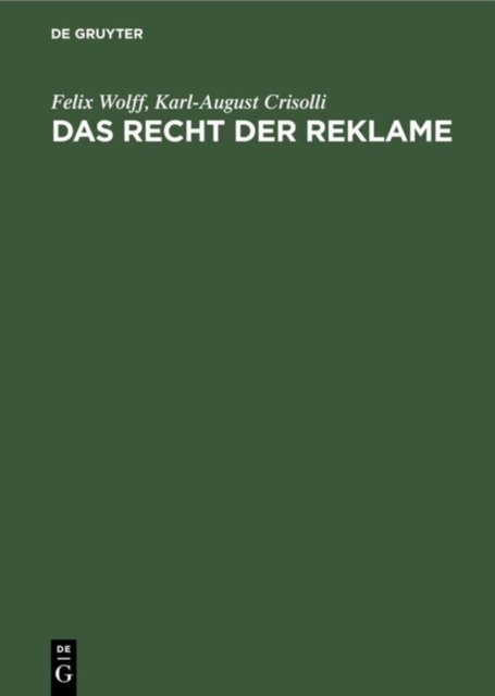 Recht der Reklame