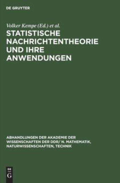 Statistische Nachrichtentheorie Und Ihre Anwendungen