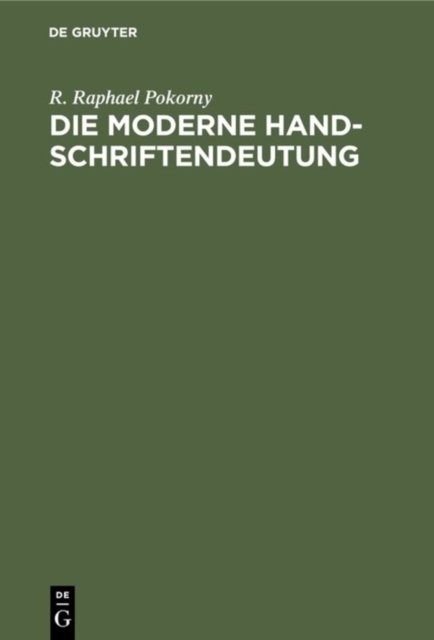 moderne Handschriftendeutung