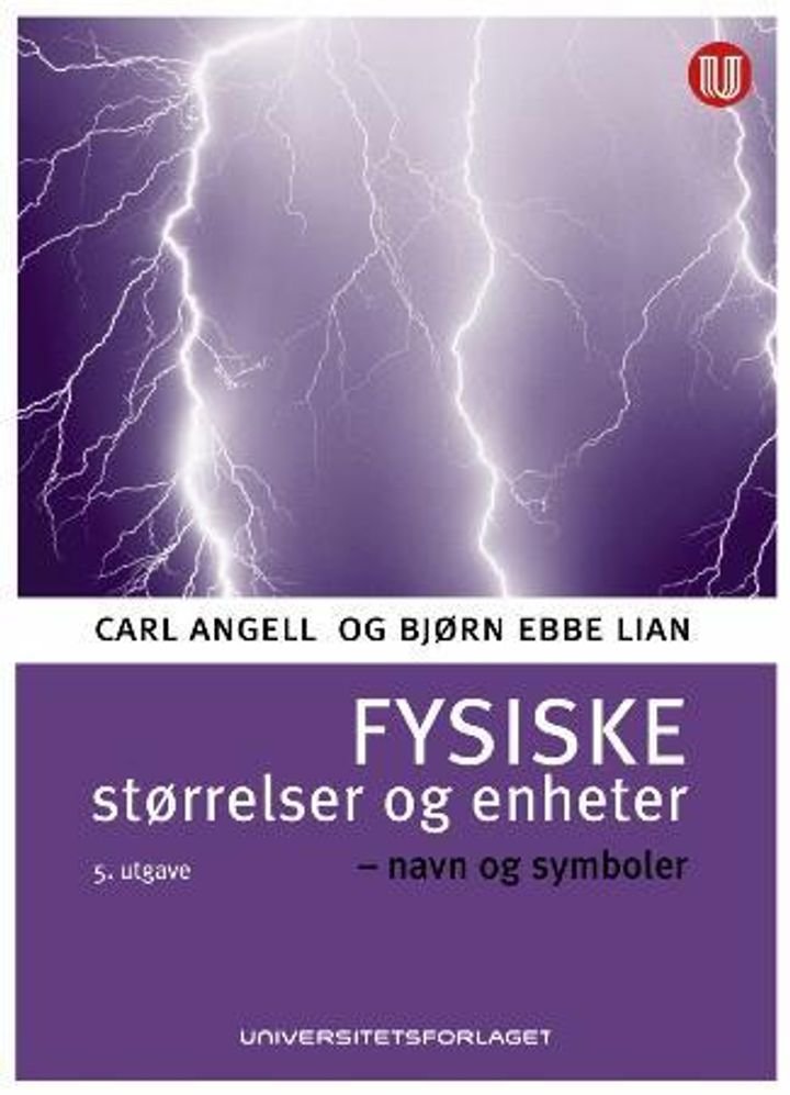 Fysiske størrelser og enheter - navn og symboler