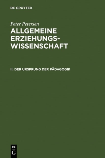 Der Ursprung der Padagogik