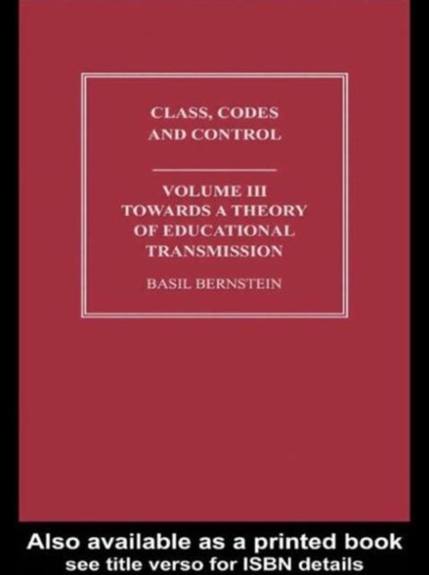 Towards a Theory of Educational Transmissions