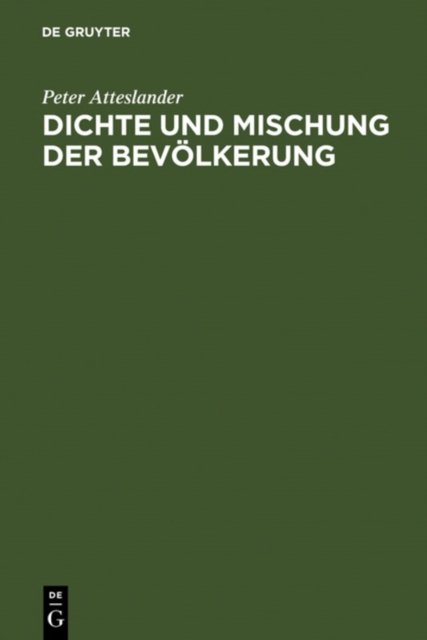 Dichte und Mischung der Bevolkerung