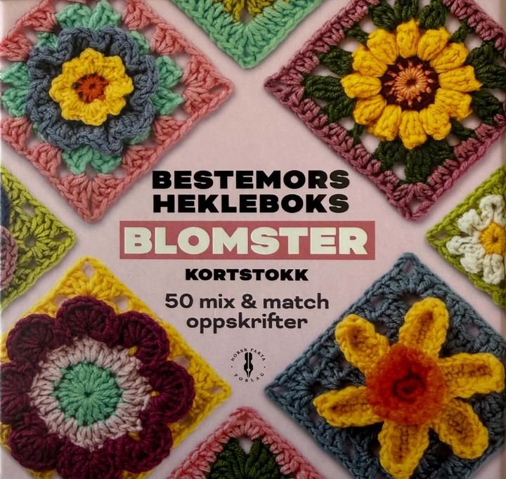 Bestemors hekleboks blomster - kortstokk : 50 mix & match oppskrifter