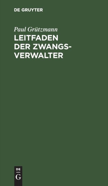 Leitfaden Der Zwangsverwalter