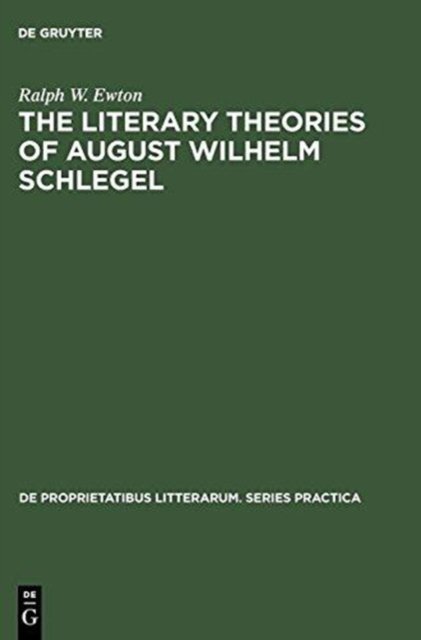 literary Theories of August Wilhelm Schlegel