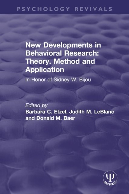 New Developments in Behavioral Research