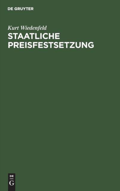 Staatliche Preisfestsetzung