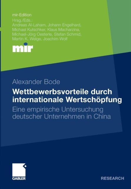 Wettbewerbsvorteile durch internationale Wertschopfung