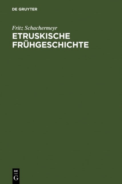 Etruskische Fruhgeschichte
