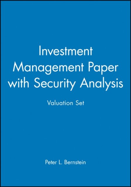 Investment Management +Security Analysis Valuation Set