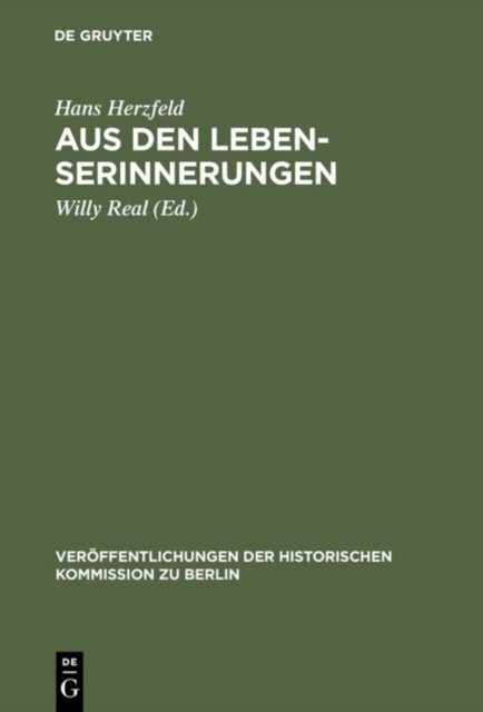 Aus den Lebenserinnerungen