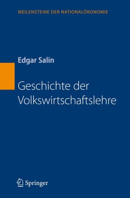 Geschichte der Volkswirtschaftslehre