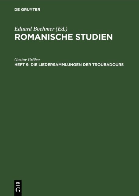 Liedersammlungen der Troubadours