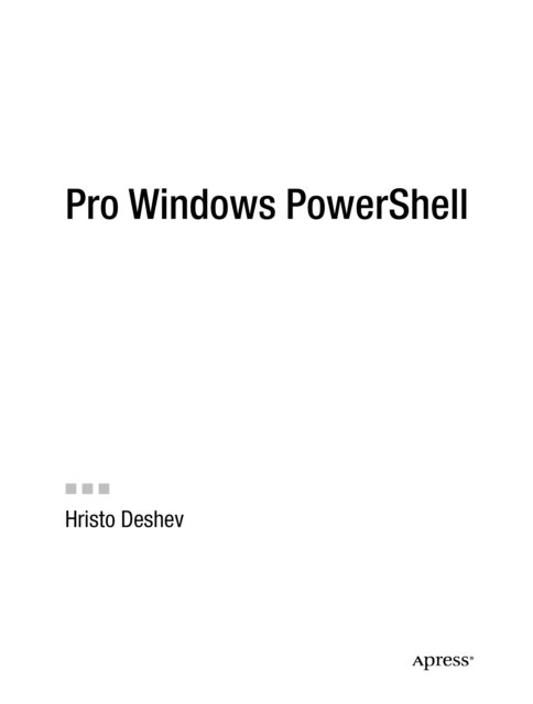 Pro Windows Powershell