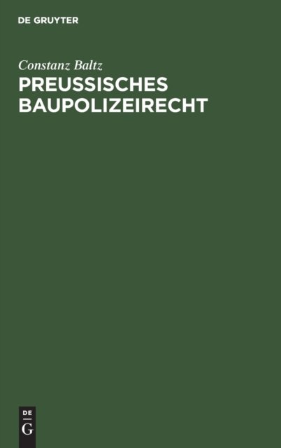 Preussisches Baupolizeirecht