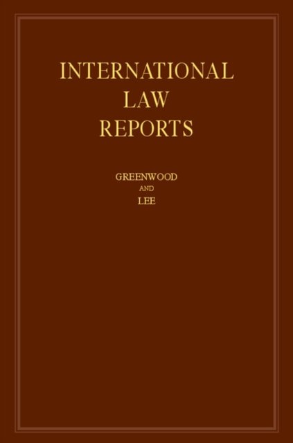 International Law Reports: Volume 171