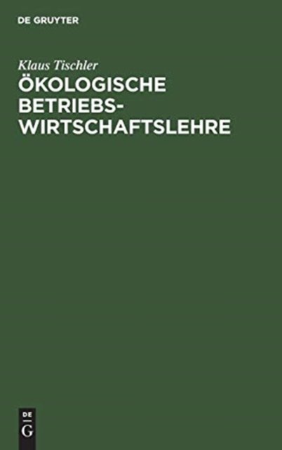 Okologische Betriebswirtschaftslehre