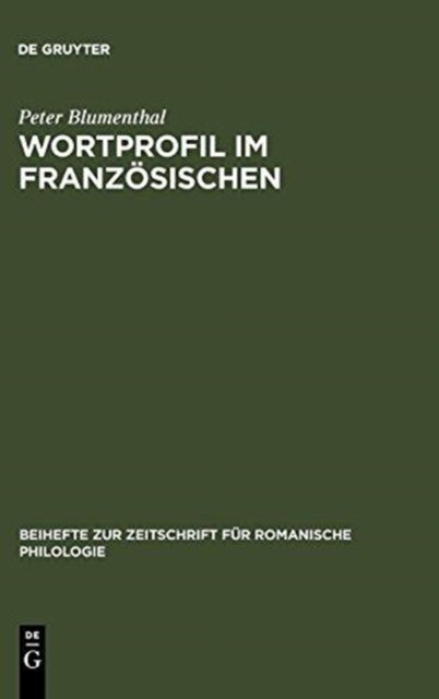 Wortprofil Im Franzosischen