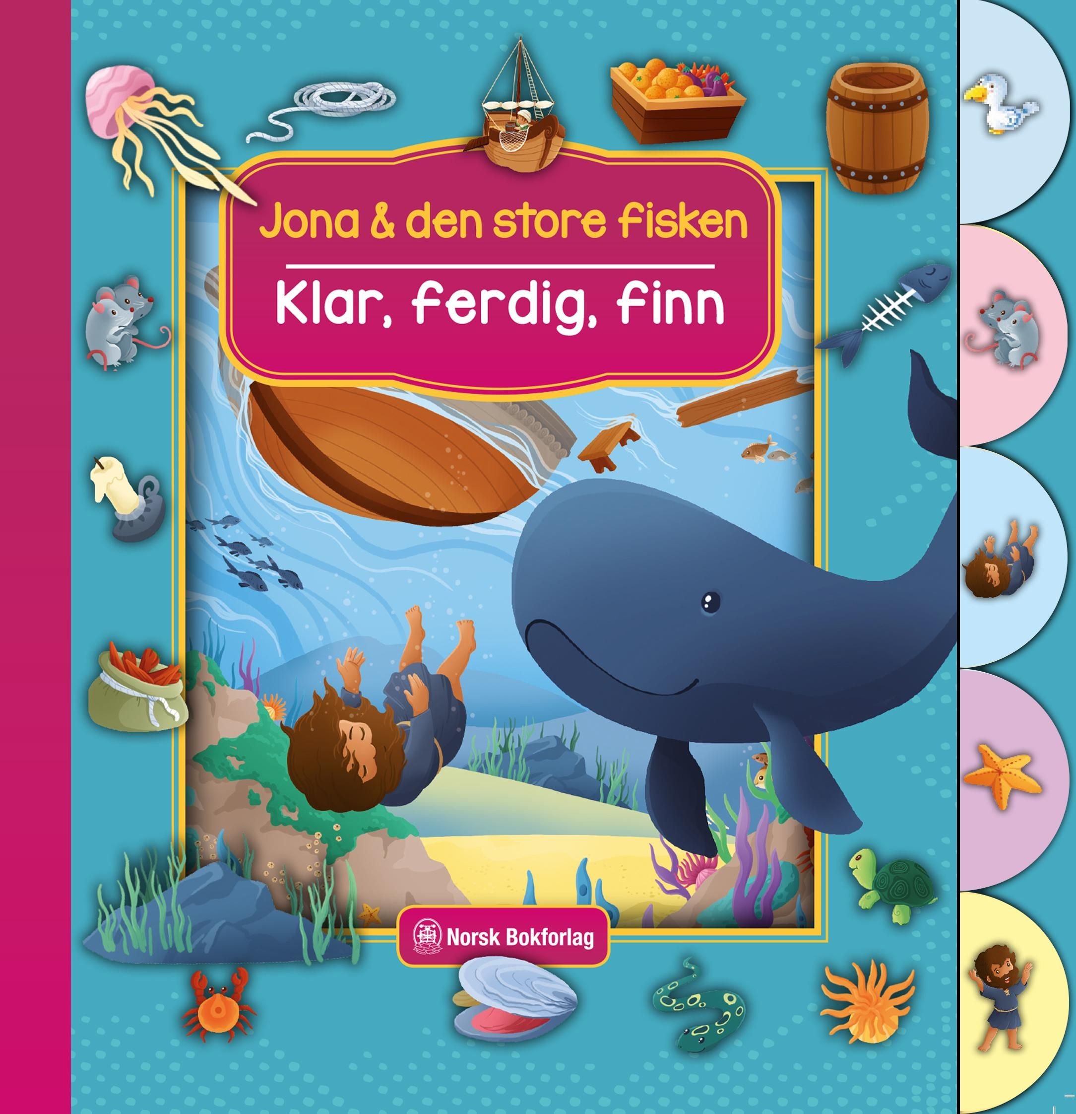 Jona & den store fisken - klar, ferdig, finn