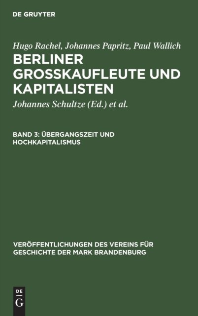 Übergangszeit und Hochkapitalismus
