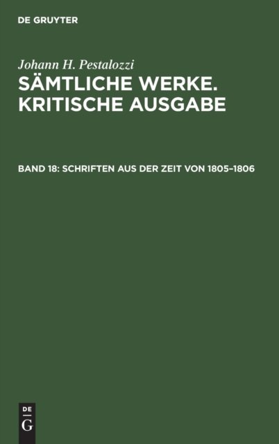 Schriften aus der Zeit von 1805–1806