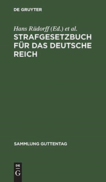 Strafgesetzbuch für das Deutsche Reich