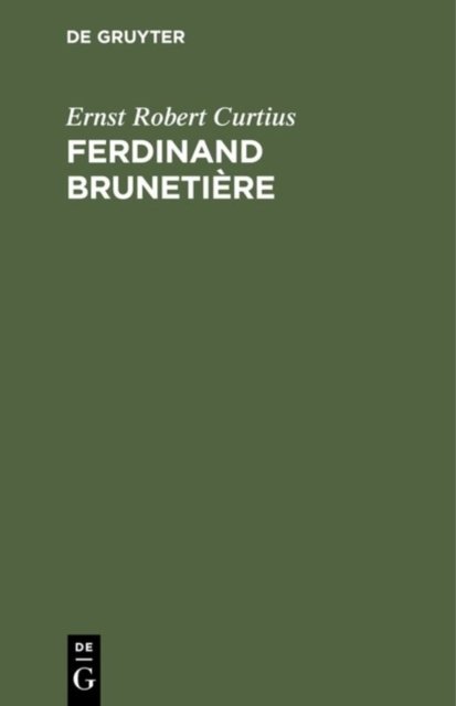 Ferdinand Brunetiere