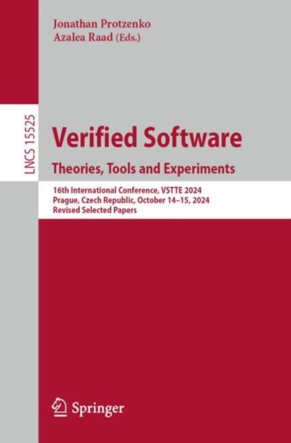 Verified Software. Theories, Tools and Experiments