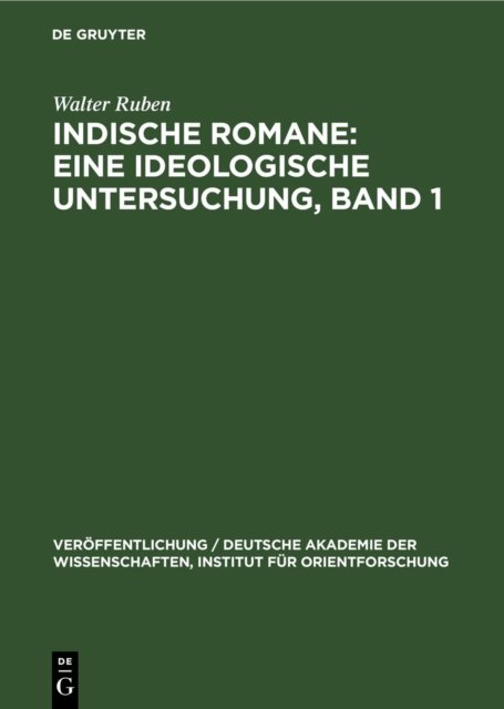 Einige Romane Bankim Chatterjees Und Rabindranath Tagores