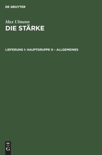 Hauptgruppe 0 - Allgemeines