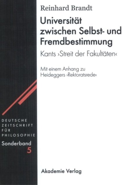 Universitat Zwischen Selbst- Und Fremdbestimmung