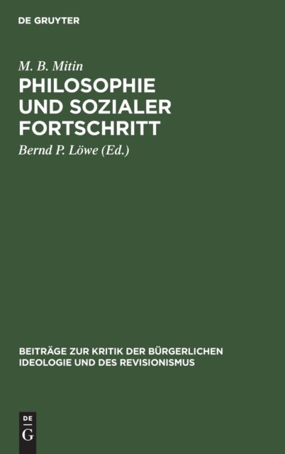 Philosophie Und Sozialer Fortschritt
