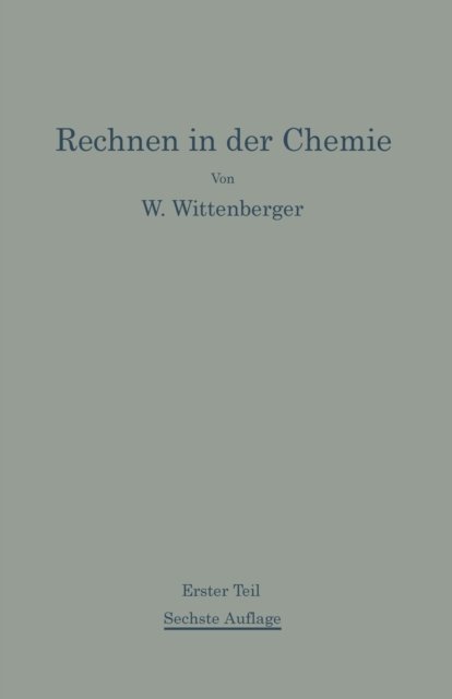 Rechnen in der Chemie