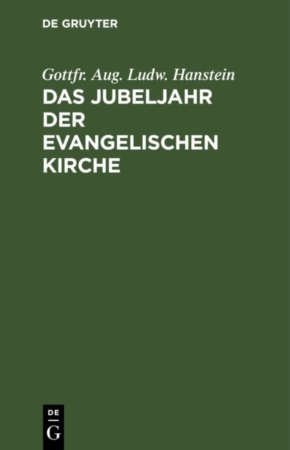 Jubeljahr der evangelischen Kirche