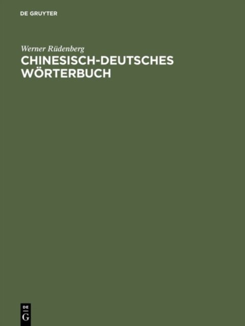 Chinesisch-deutsches Worterbuch