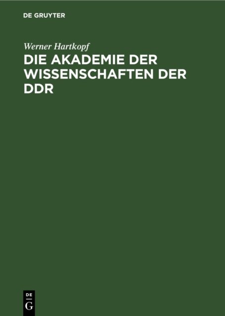Akademie der Wissenschaften der DDR
