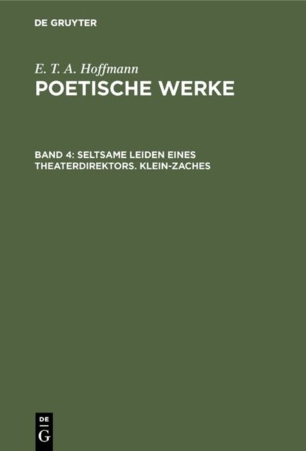 Seltsame Leiden Eines Theaterdirektors. Klein-zaches