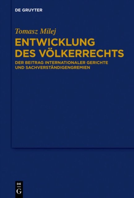 Entwicklung des Volkerrechts