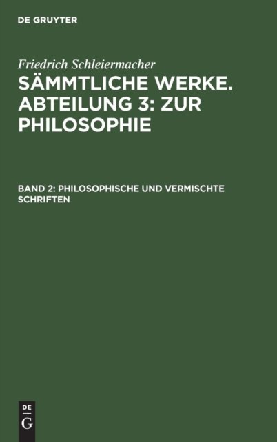 Philosophische und vermischte Schriften